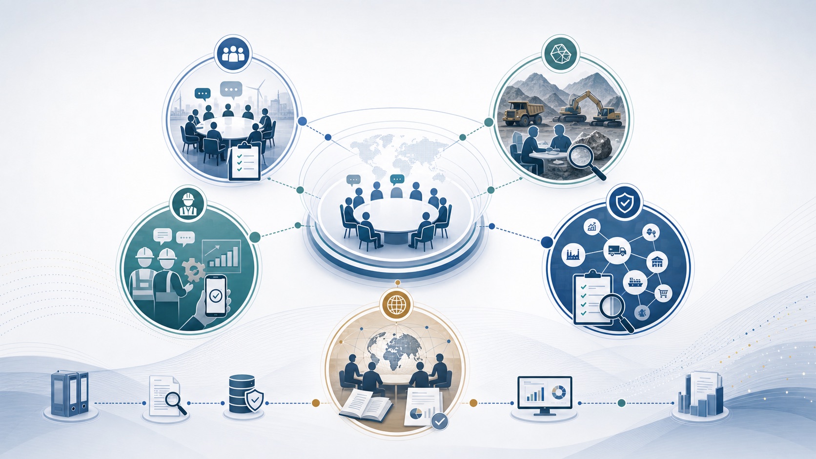 ESG cooperation service modules visual